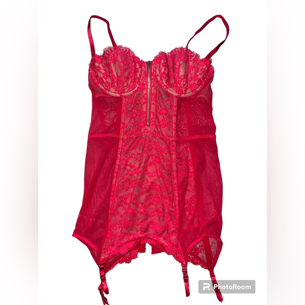 Victoria Secret Pink Lace Teddy Corset